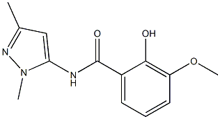  N-(1,3-dimethyl-1H-pyrazol-5-yl)-2-hydroxy-3-methoxybenzamide