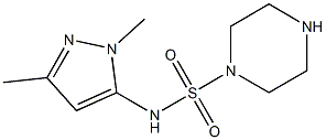 N-(1,3-dimethyl-1H-pyrazol-5-yl)piperazine-1-sulfonamide Structure