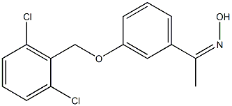 N-(1-{3-[(2,6-dichlorophenyl)methoxy]phenyl}ethylidene)hydroxylamine Struktur