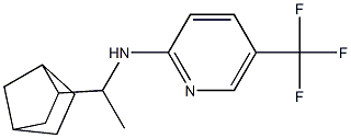 N-(1-{bicyclo[2.2.1]heptan-2-yl}ethyl)-5-(trifluoromethyl)pyridin-2-amine Struktur