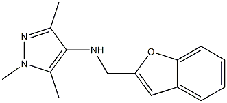 N-(1-benzofuran-2-ylmethyl)-1,3,5-trimethyl-1H-pyrazol-4-amine Structure