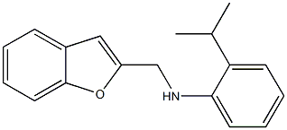 N-(1-benzofuran-2-ylmethyl)-2-(propan-2-yl)aniline 结构式