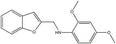 N-(1-benzofuran-2-ylmethyl)-2,4-dimethoxyaniline 化学構造式