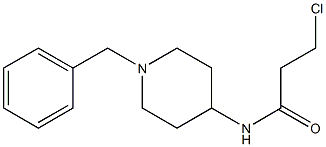 N-(1-benzylpiperidin-4-yl)-3-chloropropanamide,,结构式