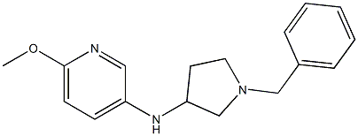 N-(1-benzylpyrrolidin-3-yl)-6-methoxypyridin-3-amine 化学構造式