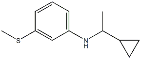 N-(1-cyclopropylethyl)-3-(methylsulfanyl)aniline 结构式