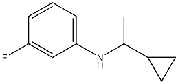 N-(1-cyclopropylethyl)-3-fluoroaniline,,结构式