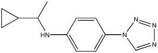 N-(1-cyclopropylethyl)-4-(1H-1,2,3,4-tetrazol-1-yl)aniline Struktur