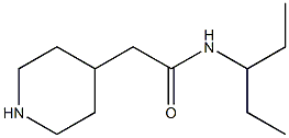 N-(1-ethylpropyl)-2-piperidin-4-ylacetamide Struktur