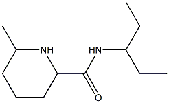 N-(1-ethylpropyl)-6-methylpiperidine-2-carboxamide Structure