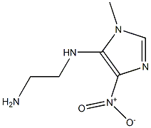 N-(1-methyl-4-nitro-1H-imidazol-5-yl)ethane-1,2-diamine Struktur