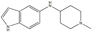 N-(1-methylpiperidin-4-yl)-1H-indol-5-amine,,结构式