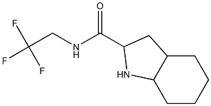 N-(2,2,2-trifluoroethyl)octahydro-1H-indole-2-carboxamide Struktur