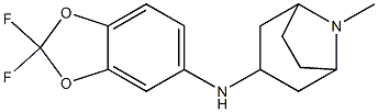 N-(2,2-difluoro-2H-1,3-benzodioxol-5-yl)-8-methyl-8-azabicyclo[3.2.1]octan-3-amine 结构式