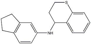 N-(2,3-dihydro-1H-inden-5-yl)-3,4-dihydro-2H-1-benzothiopyran-4-amine 化学構造式