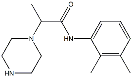 N-(2,3-dimethylphenyl)-2-(piperazin-1-yl)propanamide Struktur