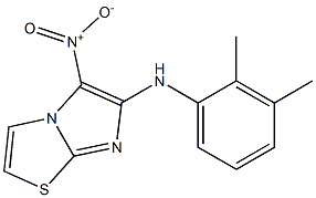 N-(2,3-dimethylphenyl)-5-nitroimidazo[2,1-b][1,3]thiazol-6-amine Struktur