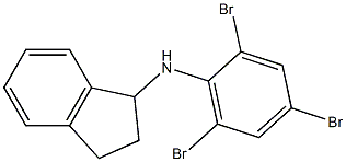 N-(2,4,6-tribromophenyl)-2,3-dihydro-1H-inden-1-amine Structure