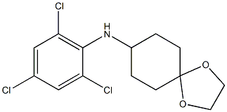 N-(2,4,6-trichlorophenyl)-1,4-dioxaspiro[4.5]decan-8-amine,,结构式