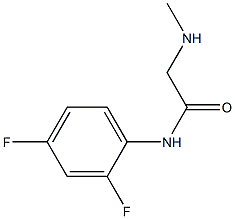 N-(2,4-difluorophenyl)-2-(methylamino)acetamide 结构式