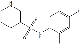 N-(2,4-difluorophenyl)piperidine-3-sulfonamide Struktur