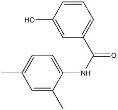 N-(2,4-dimethylphenyl)-3-hydroxybenzamide,,结构式