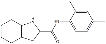 N-(2,4-dimethylphenyl)octahydro-1H-indole-2-carboxamide,,结构式