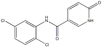 N-(2,5-dichlorophenyl)-6-oxo-1,6-dihydropyridine-3-carboxamide Struktur