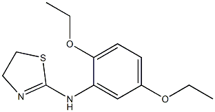 N-(2,5-diethoxyphenyl)-4,5-dihydro-1,3-thiazol-2-amine 化学構造式