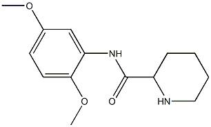 N-(2,5-dimethoxyphenyl)piperidine-2-carboxamide,,结构式