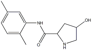 N-(2,5-dimethylphenyl)-4-hydroxypyrrolidine-2-carboxamide,,结构式