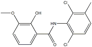 N-(2,6-dichloro-3-methylphenyl)-2-hydroxy-3-methoxybenzamide,,结构式