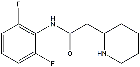 N-(2,6-difluorophenyl)-2-(piperidin-2-yl)acetamide Structure