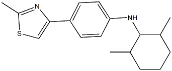 N-(2,6-dimethylcyclohexyl)-4-(2-methyl-1,3-thiazol-4-yl)aniline Structure