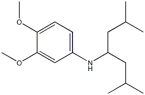 N-(2,6-dimethylheptan-4-yl)-3,4-dimethoxyaniline Structure