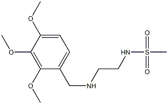 N-(2-{[(2,3,4-trimethoxyphenyl)methyl]amino}ethyl)methanesulfonamide Structure