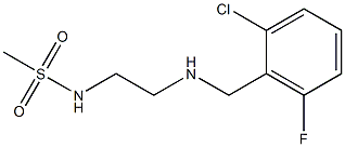 N-(2-{[(2-chloro-6-fluorophenyl)methyl]amino}ethyl)methanesulfonamide 化学構造式