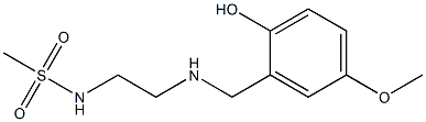 N-(2-{[(2-hydroxy-5-methoxyphenyl)methyl]amino}ethyl)methanesulfonamide Structure