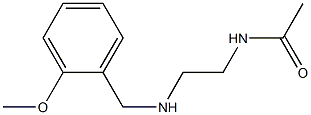 N-(2-{[(2-methoxyphenyl)methyl]amino}ethyl)acetamide 结构式