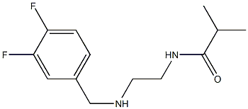 N-(2-{[(3,4-difluorophenyl)methyl]amino}ethyl)-2-methylpropanamide Structure
