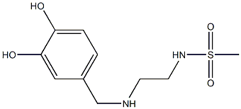 N-(2-{[(3,4-dihydroxyphenyl)methyl]amino}ethyl)methanesulfonamide Structure