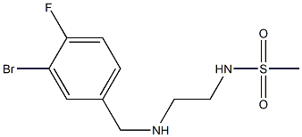  N-(2-{[(3-bromo-4-fluorophenyl)methyl]amino}ethyl)methanesulfonamide