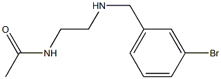 N-(2-{[(3-bromophenyl)methyl]amino}ethyl)acetamide 结构式