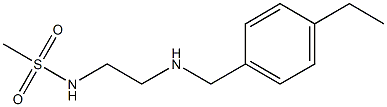 N-(2-{[(4-ethylphenyl)methyl]amino}ethyl)methanesulfonamide Structure