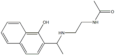 N-(2-{[1-(1-hydroxynaphthalen-2-yl)ethyl]amino}ethyl)acetamide,,结构式