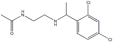 N-(2-{[1-(2,4-dichlorophenyl)ethyl]amino}ethyl)acetamide Struktur