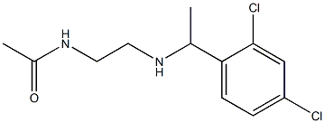 N-(2-{[1-(2,4-dichlorophenyl)ethyl]amino}ethyl)acetamide Structure