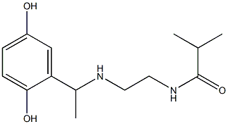 N-(2-{[1-(2,5-dihydroxyphenyl)ethyl]amino}ethyl)-2-methylpropanamide