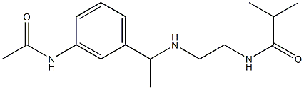 N-(2-{[1-(3-acetamidophenyl)ethyl]amino}ethyl)-2-methylpropanamide