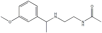  N-(2-{[1-(3-methoxyphenyl)ethyl]amino}ethyl)acetamide